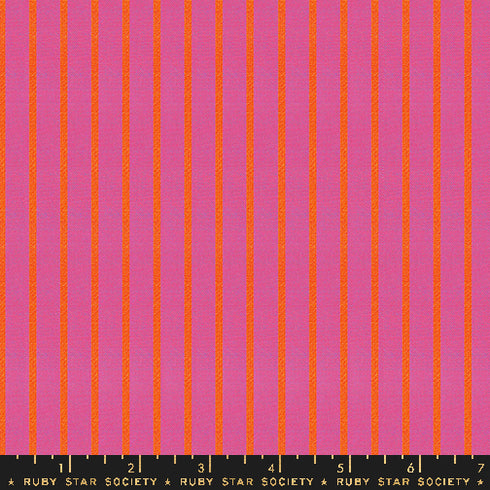 Warp & Weft Ooh Lucky Lucky Apron Stripe in Heliotrope RS4123 11 - Ruby Star Society Sold by the Half Yard